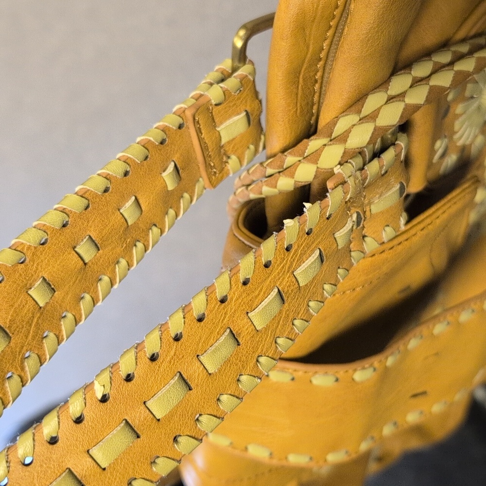Nicole Lee Tan Shoulder Bag with Artisanal Craftsmanship - Picture 13 of 14
